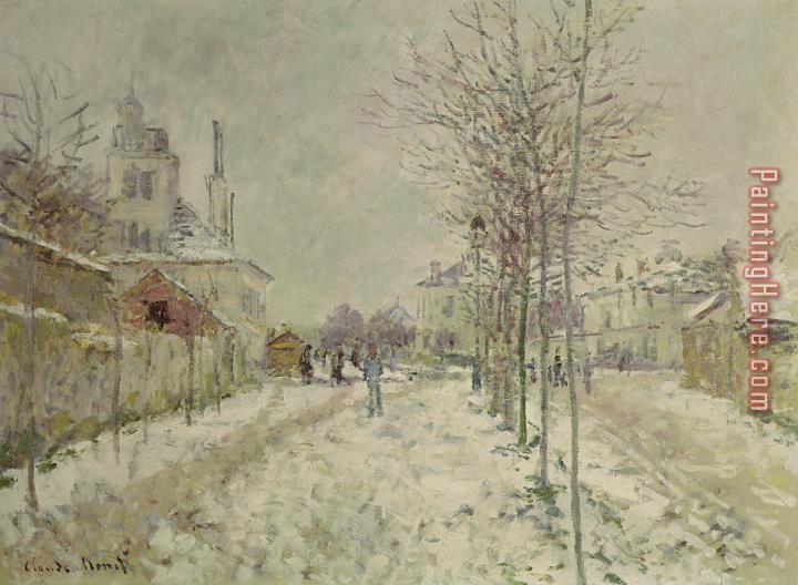 Claude Monet Snow Effect